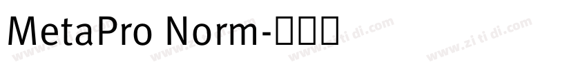 MetaPro Norm字体转换